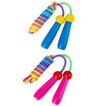 MLINS 2 Pcs Weighted Jump Rope Colorful Skipping Rope Fitness Child 240X3CM Blue