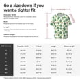 thumbnail image 5 of Fuzoiu Frogs And Tropical Leaves Print Men's Casual Short,Men's Short Sleeve Shirt,Mens Casual Button Down Shirts,Cuban Collar Summer Shirt for Beach, Vacation, and Outdoor Activities-Small, 5 of 5