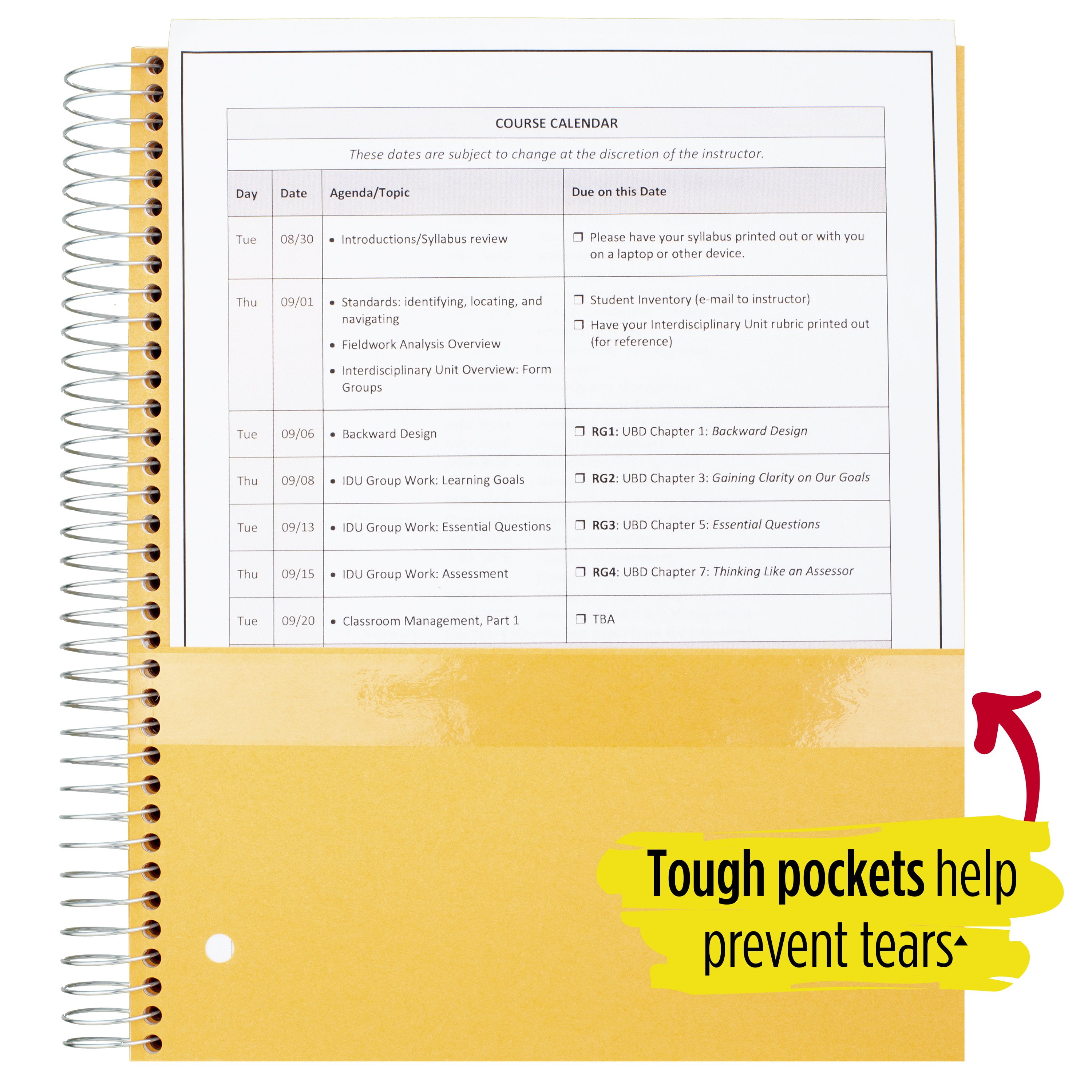 Five Star Spiral Notebook, 2 Subject, College Ruled, Tidewater (840004CG1-WMT)