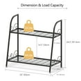 thumbnail image 2 of Patiojoy Metal Plant Stand 2-Tier Flower Potted Holder Ladder-Shapped Storage Rack Shelf Shoe Rack Black, 2 of 7