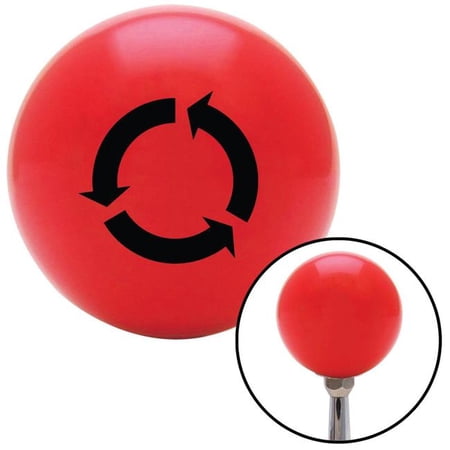 American Shifter Black Arrows in Circle Red Shift Knob with M16 x 1.5 Insert Shifter Auto Manual Brody