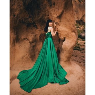 avec filles bridesmaid dress Shirred Jersey Maxi Dress from Avec Les Filles exclusive at Urbanheer main image 1