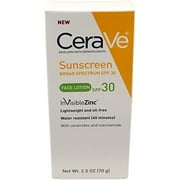 3 Pack - CeraVe Moisturizers, Face Lotion SPF 30, 2.5 Oz Each