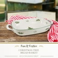 thumbnail image 2 of Spode Christmas Tree Oval Breadbasket, 12 Inch Handled Bowl for Fruit, Bread, Cookies - Porcelain Gift, Holiday Serveware & Oven to Table Lasagna Dish, Dishwasher Safe Tableware, 2 of 7