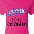 thumbnail image 4 of Inktastic I Love Colorado Columbine Flowers Women's T-Shirt, 4 of 5