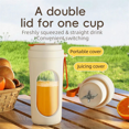 thumbnail image 4 of 12 Blades Electric Blender 350ML Juicer Fruit Mixers USB Rechargeable Smoothie Juicer Cup Squeezer Juice Maker Orange, 4 of 6