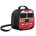 thumbnail image 2 of Yspwyqan Fire truck Print Kids Insulated Lunch Tote Double-Insulated Lunch Bag Holds Lunch Box, Water Bottle, & Snacks Easy to Clean Suitable for Preschool and Elementary School Age Children, 2 of 6