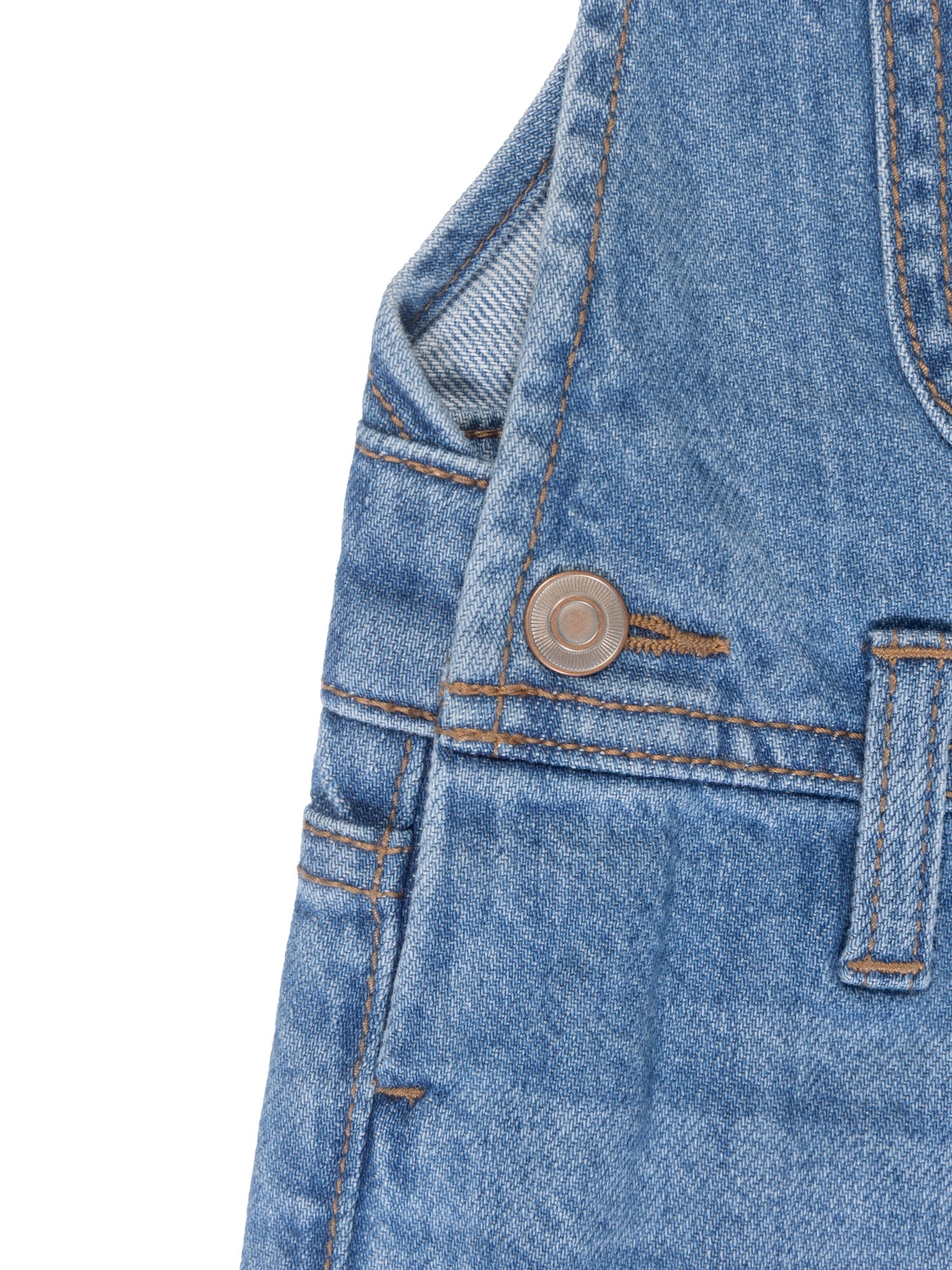 Wonder Nation Girls Denim Overall, Sizes 4-18