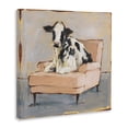 thumbnail image 2 of Stupell Industries Eclectic Baby Cow on Pink Couch Canvas Art, 17 x 17, by Ethan Harper, 2 of 7