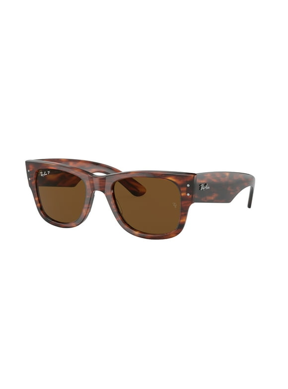 Ray Ban Mega Wayfarer Polairzed Brown Square Unisex Sunglasses RB0840S 954/57 51