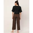 thumbnail image 4 of Moomaya Sleepwear, 2 Pc Night Suit For Women, Calf Length Capri Pants With Top, 4 of 9