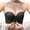 Black, variant on Lixiuxyad Bras for Women Strapless Women's Comfortable And Transparent Shoulder Strap Cordless Backless Spongeless With Convertible Shoulder Straps