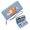 Blue, variant on GEEAD Multiple Card Slots Wallet for Women Large Capacity Wallet for Women BELIEVE ME fluffy white cloud orange tabby kitten Romantic Gift for Wife & Girlfriend Zipper Coin Pocket