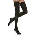 thumbnail image 4 of 15-20 mmHg Medium Compression Thigh High Stockings, Graduated Compression &amp; Support Hosiery Fine Italian Made Fashionable Sheer Thigh High Stockings (Size 2 Nude), 4 of 5