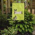 thumbnail image 2 of Carolines Treasures BB7793GF California White Rabbit Green Flag Garden Size, 2 of 3