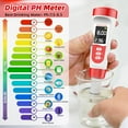 thumbnail image 5 of PH Meter for Water, 4 in 1 PH Temp EC TDS Meter for Hydroponics PPM Water Tester Digital,0.01 High Precision pH Tester Digital with ATC, TDS pH Meter for Water, Wine, Pool, Hydroponics and Aquariums, 5 of 11