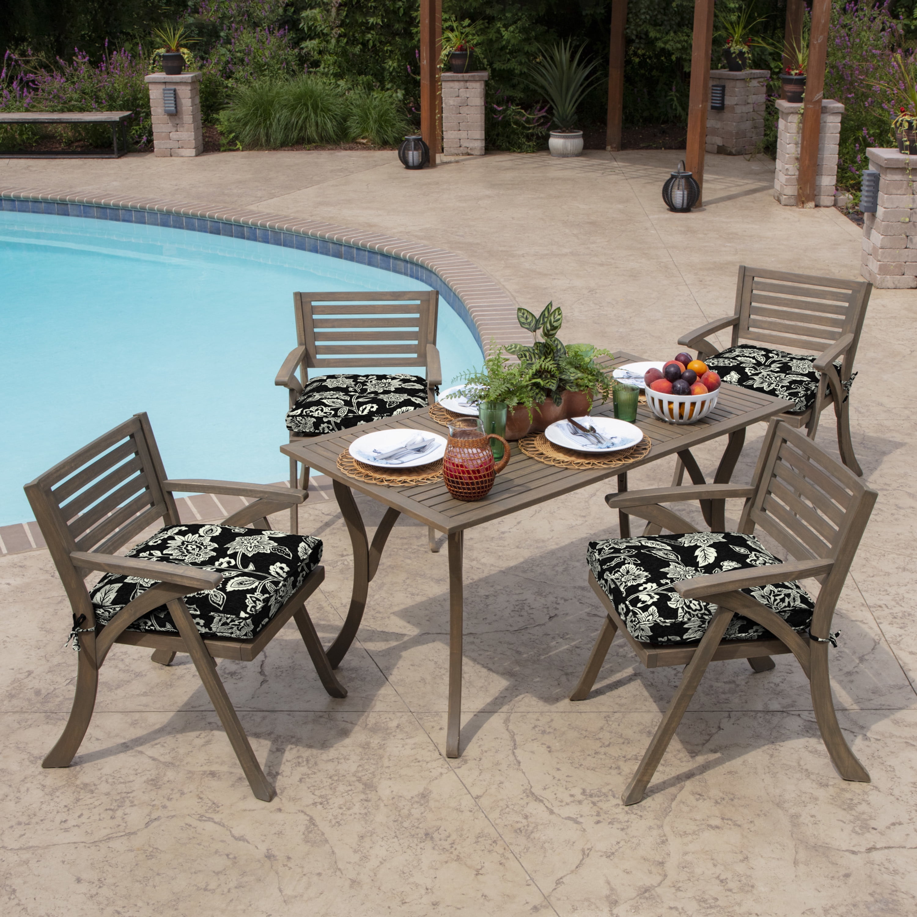 Style Selections 2-Piece Alfresco Grotto Deep Seat Patio Chair Cushion