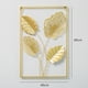 thumbnail image 4 of Decoración de pared moderna, adorno decorativo enmarcado, artesanía abstracta de metal para colgar. 4 hojas, 4 of 8