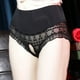 thumbnail image 5 of Puntoco Ropa interior para mujer, bragas de cintura alta, sexy, con encaje, abiertas, de malla transparente, 5 of 5