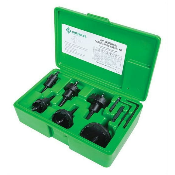 Greenlee 628 Carbide Cutter Set, 8pcs