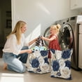 thumbnail image 5 of Wobogo Luxurious Floral Travel Laundry Bag Dirty Clothes Organizer Top Handle Strap Design Suitable for Beach Camping Dormitory Bathrooms, 5 of 7