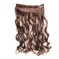 thumbnail image 4 of Extension de Cheveux Brun Clair Largeur 25 cm Longue Ondulée à Clip Aguichant Stylée, 4 of 4