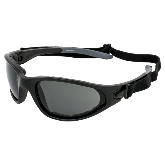 Global Vision Mad Dog Padded Riding Sunglasses Black Frames Smoke Lenses