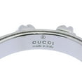thumbnail image 2 of Pre-Owned Gucci 5.0g GG Interlocking G Ring in 18K White Gold with Full... (Good), 2 of 5