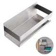thumbnail image 2 of Estantes flotantes a prueba de óxido, organizador magnético que ahorra espacio, solución de almacenamiento de pared para cocina, baño, acero inoxidable anodizado, 2 of 8