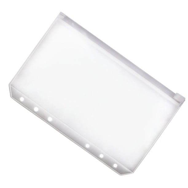 Seitruly Contenedor de bolsa con cremallera de 10 piezas, prácticos archivadores impermeables, contenedores de almacenamiento para documentos simples Carpetas de archivos A7 transparente
