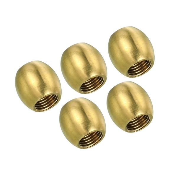 Uxcell M10 Lamp Pipe Brass Coupling Threaded Lamp Rod Coupler Light Fixture 5 Pack