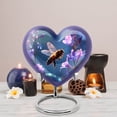 thumbnail image 5 of MUKTIVE Bee Cremation Urn for Ashes for Adult male, Large Heart Decorative Urns, Handmade blue Urn for Human Ashes Adult Male & Female for Funeral (1 Large, 4 Keepsake), 5 of 7