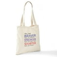 thumbnail image 6 of CafePress - Braver Stronger Smarter Tote Bag - Unisex Canvas Tote Bag, Beige, 1-Piece, 6 of 6