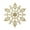 Gold, variant on Gustave 4inches Set of 12 Plastic Glitter Snowflake Christmas Ornaments for Xmas Tree Decorating, Garland Crafting, Home Christmas New Year Embellishing "Blue"