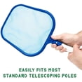 thumbnail image 5 of Red de plástico para desnatador de piscina, cabezal de desnatador pequeño – Cabezal de desnatador de red para piscina para poste telescópico estándar – Red de limpieza de piscina de malla de, 5 of 5