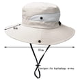 thumbnail image 2 of Sombreros para el sol para mujer con protección UV, plegables, con orificio para cola de caballo, 2 of 4