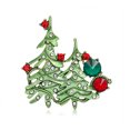 thumbnail image 1 of Broche adornos Europa y América broche de Navidad pintura de diamantes de imitación grande pintura de gota de aceite árbol de Navidad broche de Navidad, 1 of 5