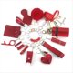 thumbnail image 1 of Juego de Colgante de para Mujer con Pompón, Cordón para Bálsamo Labial, Silbato, Portabotellas de Viaje, Abrebotellas Rojo, 1 of 5
