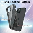 thumbnail image 3 of JETech Glitter Case for iPhone 15 Plus 6.7-Inch, Bling Sparkle Shockproof Phone Bumper Cover, Cute Sparkly for Women and Girls (Black), 3 of 7
