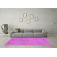 thumbnail image 3 of Ahgly Company Indoor Round Abstract Pink Modern Area Rugs, 5' Round, 3 of 4