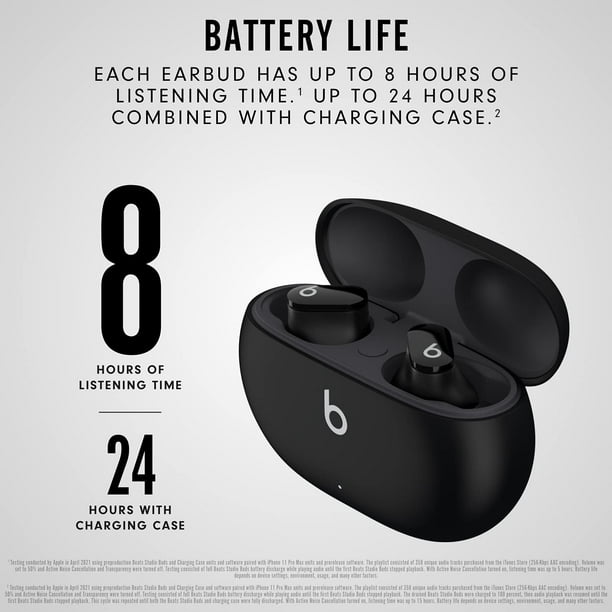 Apple Beats Studio Earbuds Headphones - Black - Walmart
