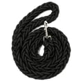 thumbnail image 2 of Correa trenzada negra para perro, hilos de polipropileno, cuerda de tracción canina grande, 2 of 5
