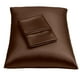 thumbnail image 1 of Funda de almohada de satén Blissford Brown Queen Size, juego de 2, 1 of 9
