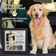 thumbnail image 2 of Unique Bargains Dog Memorial Gifts for Loss of Dog Personalized Keepsake Pet Memorial Frame Wooden Frame with Paw Print Design 9.06"x9.06" Black White, 2 of 6