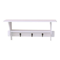 XKHBDL Length Shelf with Hooks Entryway Coat Rack Wall Mount Wood Coat Hooks with Shelf Wall-Mounted Coat Hook Rack for Bathroom, Living Room, Bedroom