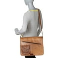 thumbnail image 3 of Sharo B-4 Computer Messenger Bag with Stylish Cross Zipper Design, 3 of 5