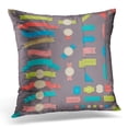 thumbnail image 1 of BOSDECO Taie d'Oreiller Ruban Grand Design Style Rétro Collection Tag Housse de Coussin 20x20 Pouces, 1 of 1