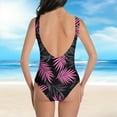 thumbnail image 4 of ZQUUVOU Women's One Piece Tankini Tummy Control Swimsuit (F-Black,XL), 4 of 6