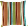 Jordan Manufacturing 18" x 18" Covert Breeze Multicolor Stripe Square Outdoor Throw Pillow
