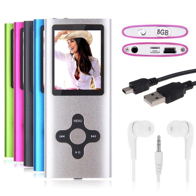 1.8" LCD Screen MP4 Player MP3 MP4 Support 4GB 8GB 16GB 32GB Microsd